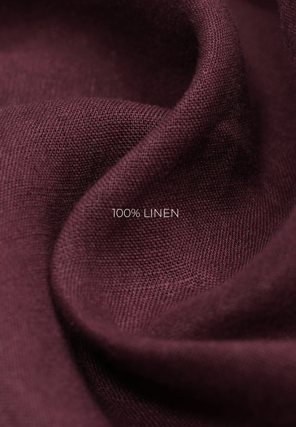 100% Pure Linen Wine Shirt