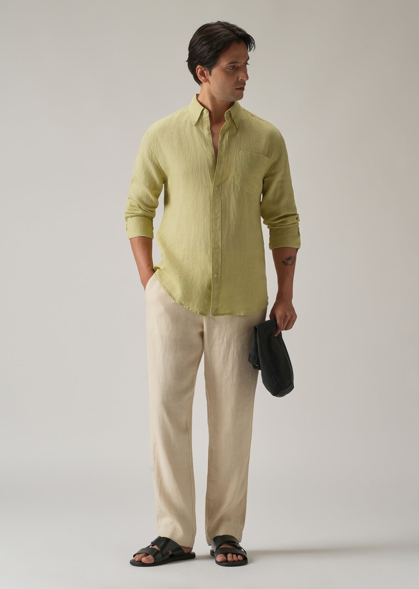 Daily Linen Shirt In Butter-lemon main image 0