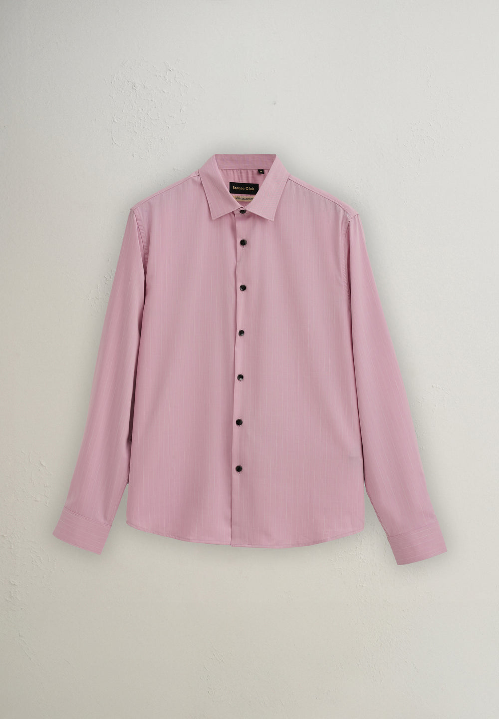 Pink Pin Striped Wrinkle Free Shirt