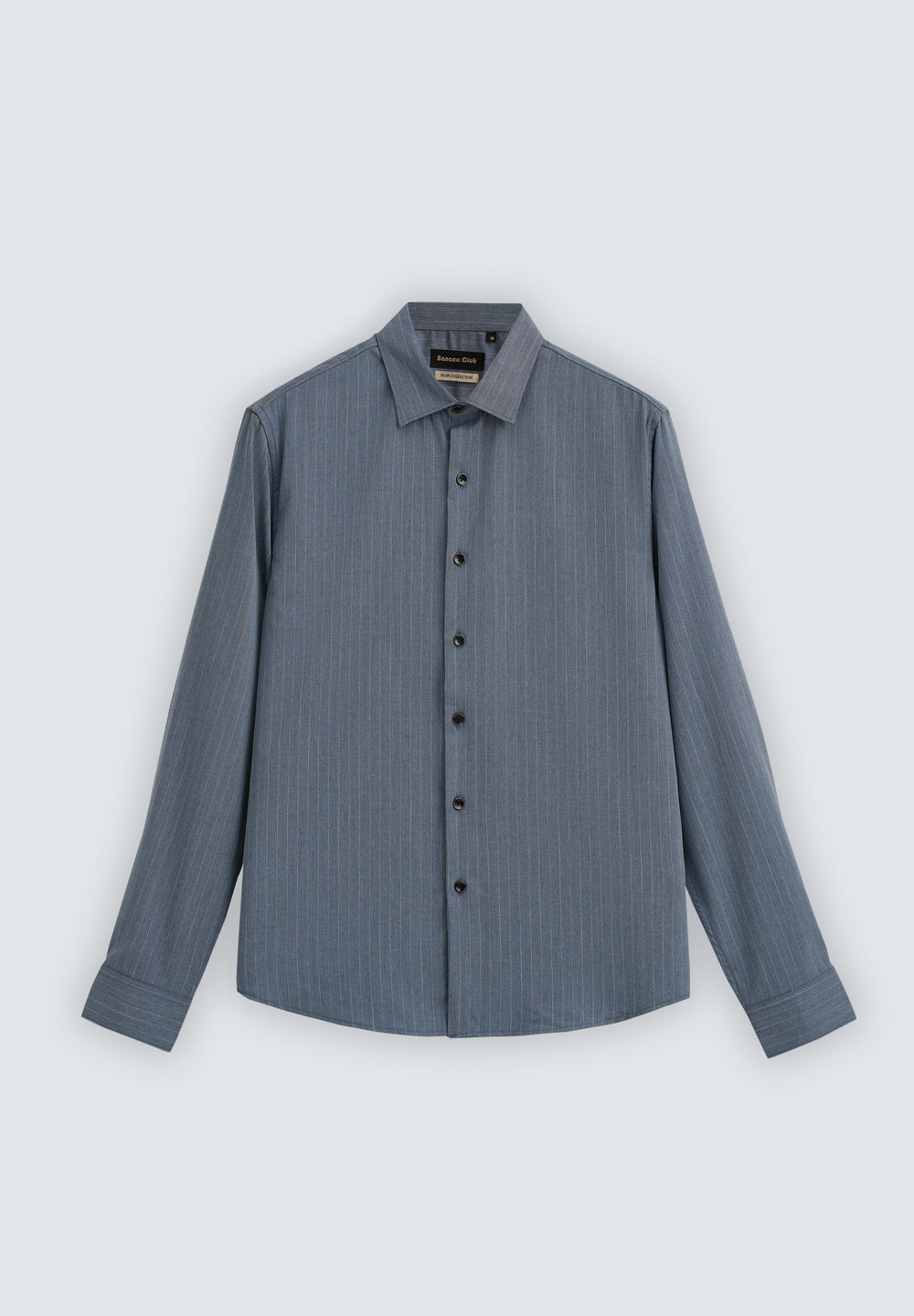 Graphite Blue Pin Striped Wrinkle Free Shirt