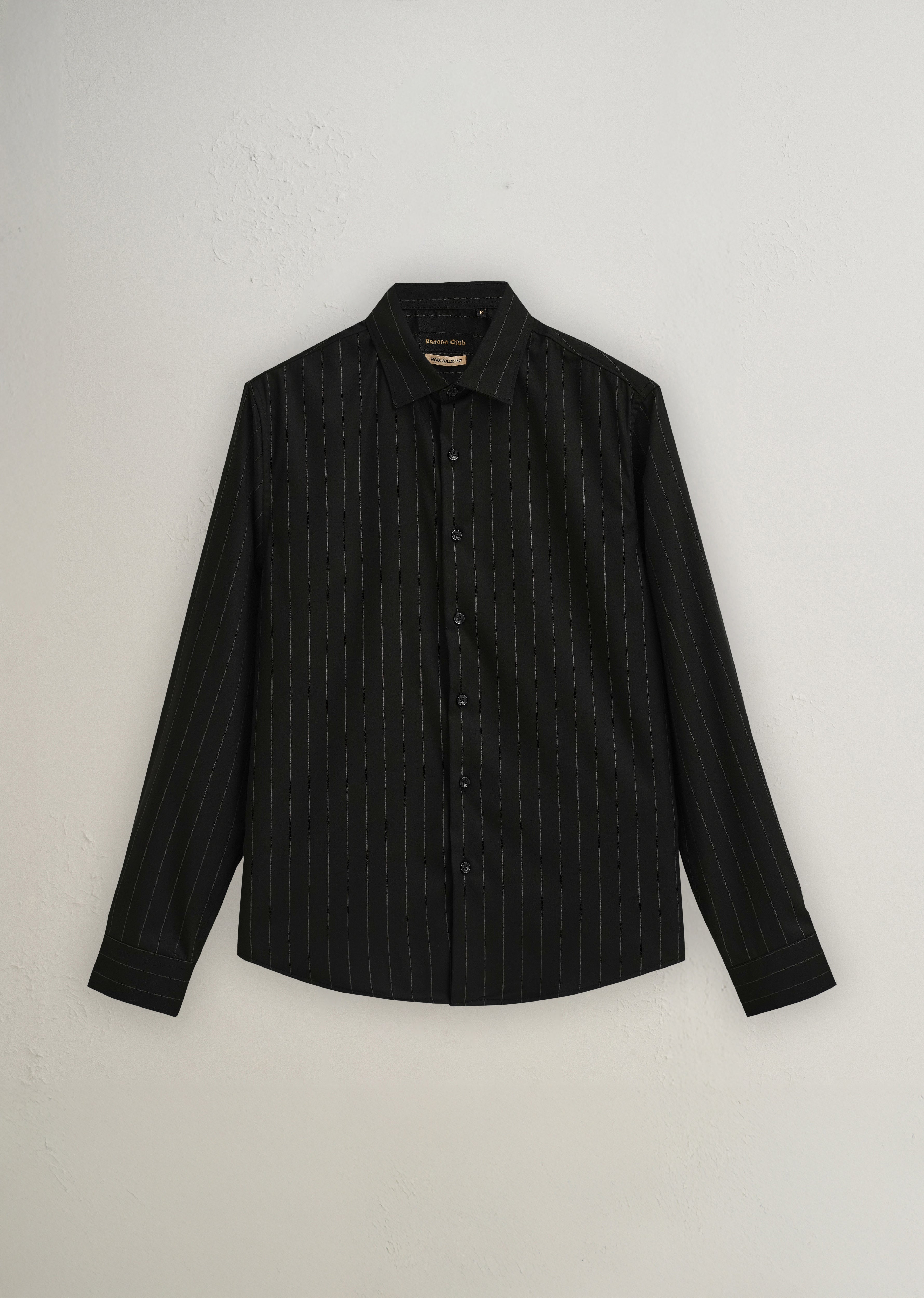 Black Vertical Stripe Shirt