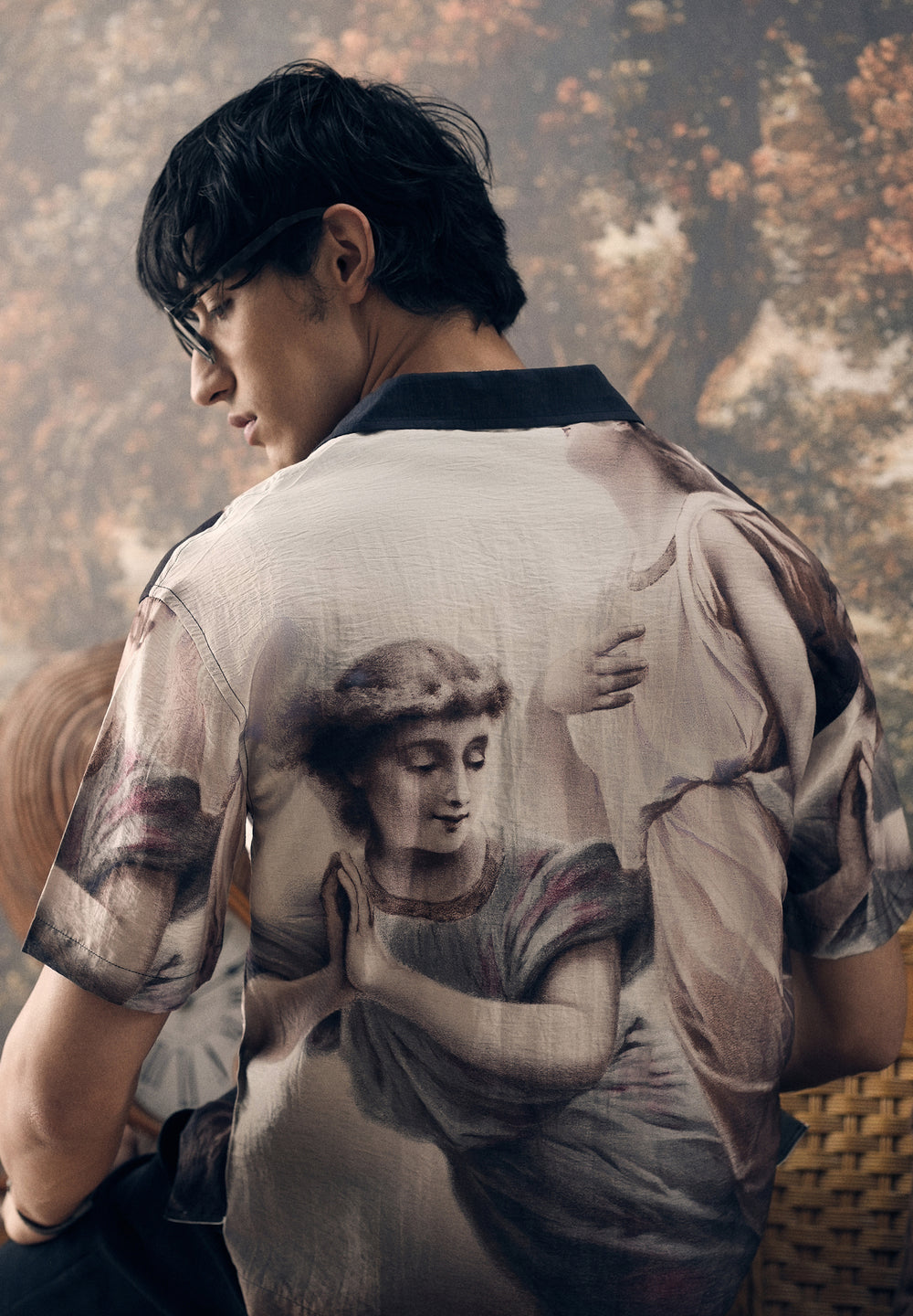 Classic Portrait Placement Print Shirt