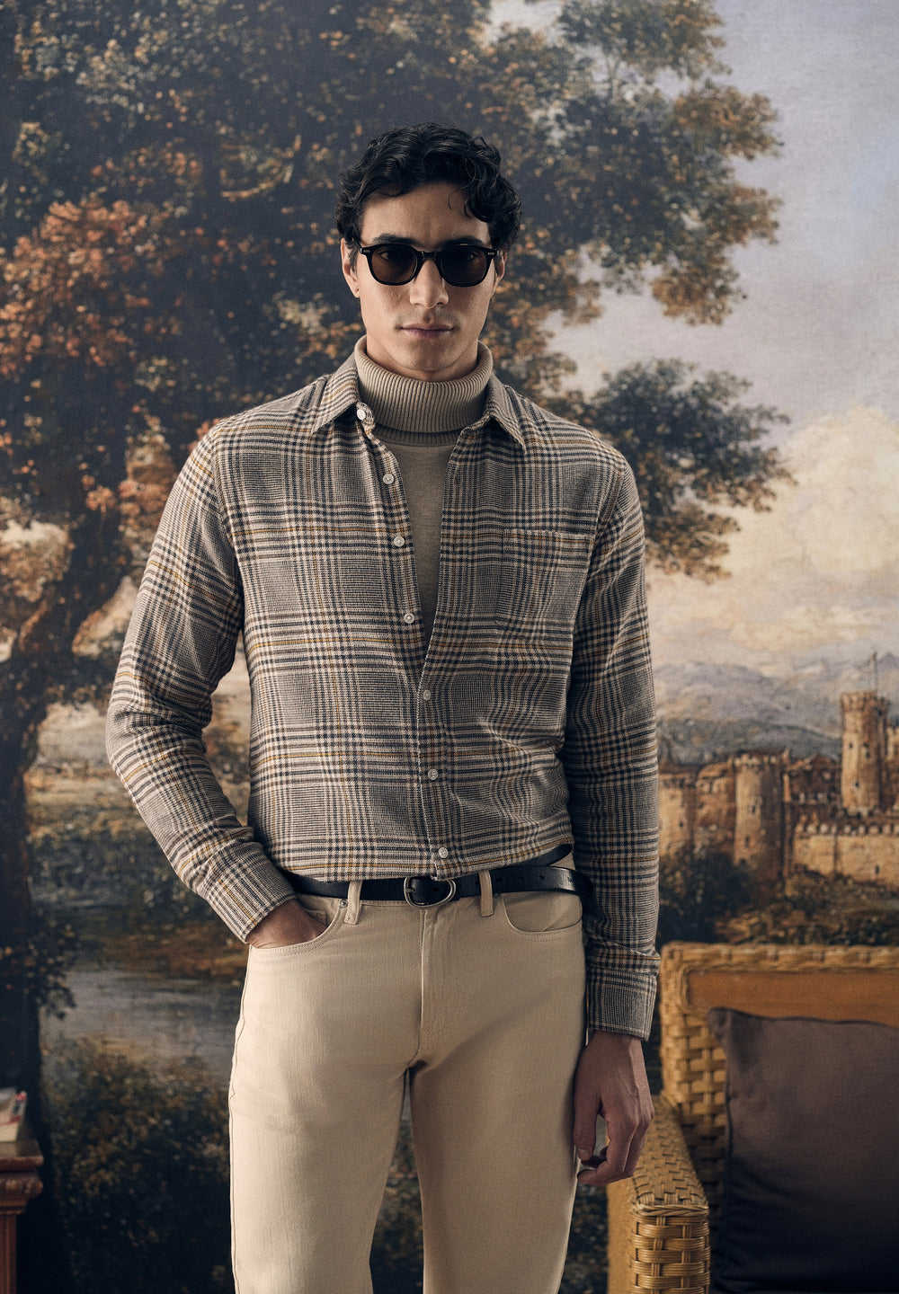 Brown Glen Plaid Check Shirt