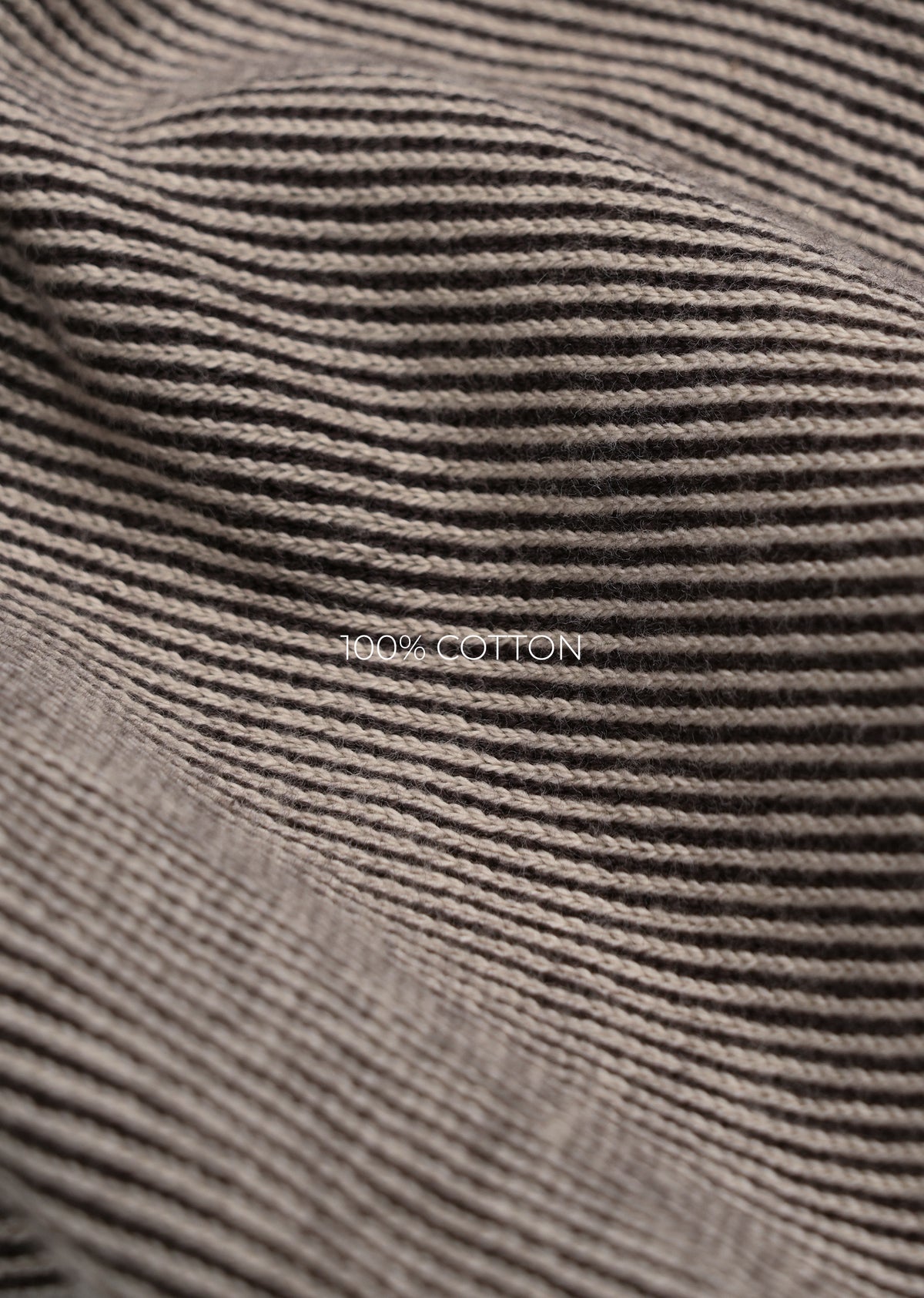 Brown Knitted Polo T-Shirt