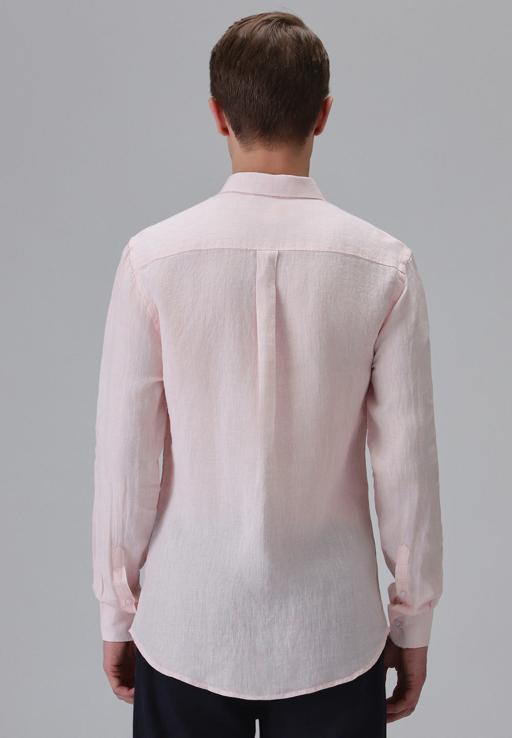 100% Pure Irish Pastel Pink Linen Shirt