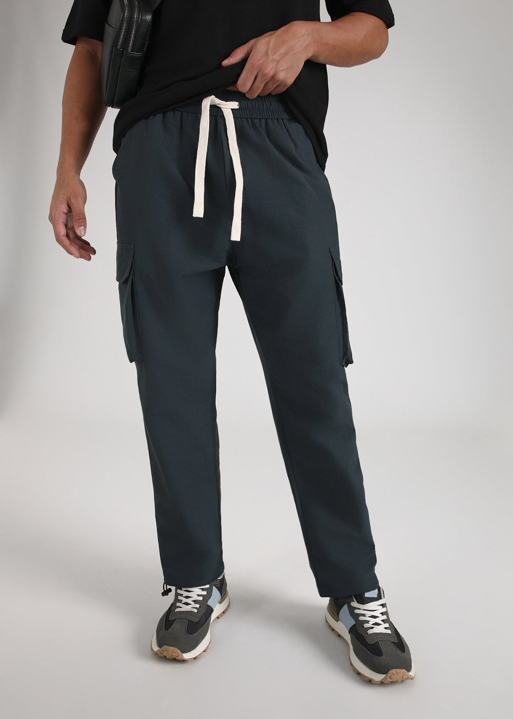 Dark Grey Relaxed Fit Track Pant