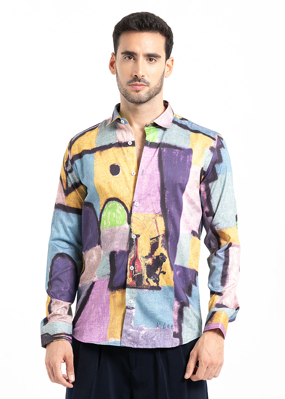 Stylish Multicoloured Printed Shirt