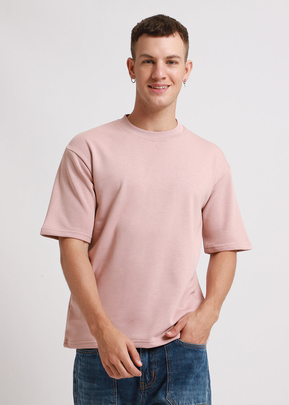 Crepe Oversized Basic T-shirt