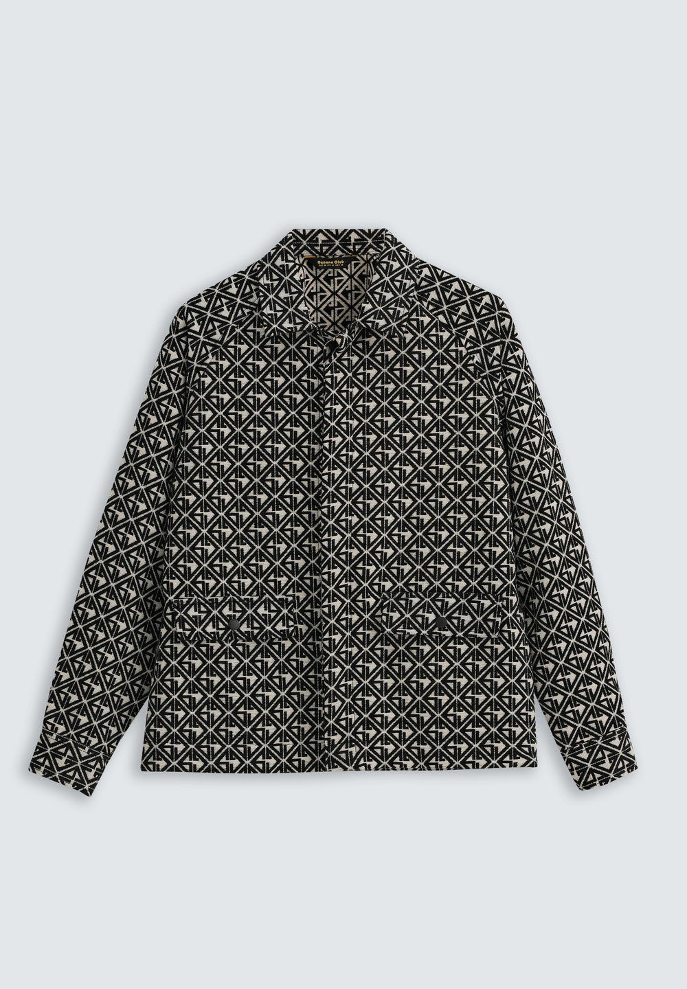 Black Geometric Pattern Shacket