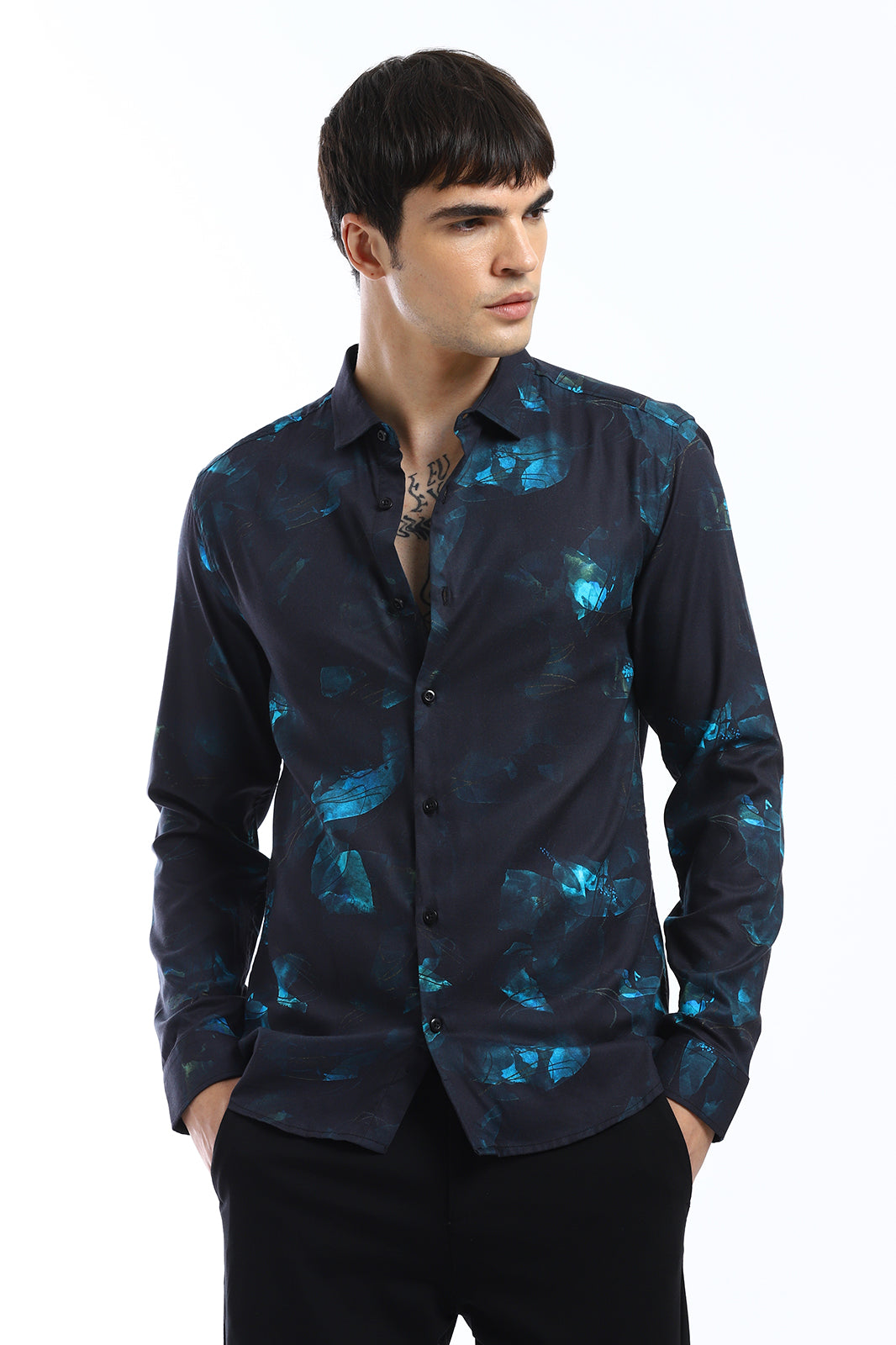 Blue Orchid Full Sleeve Printed Shirt