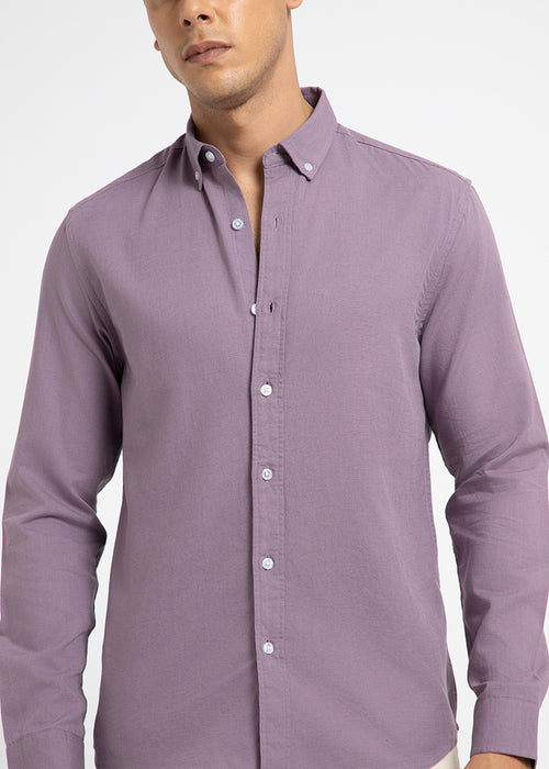 Lilac Cotton Linen Shirt