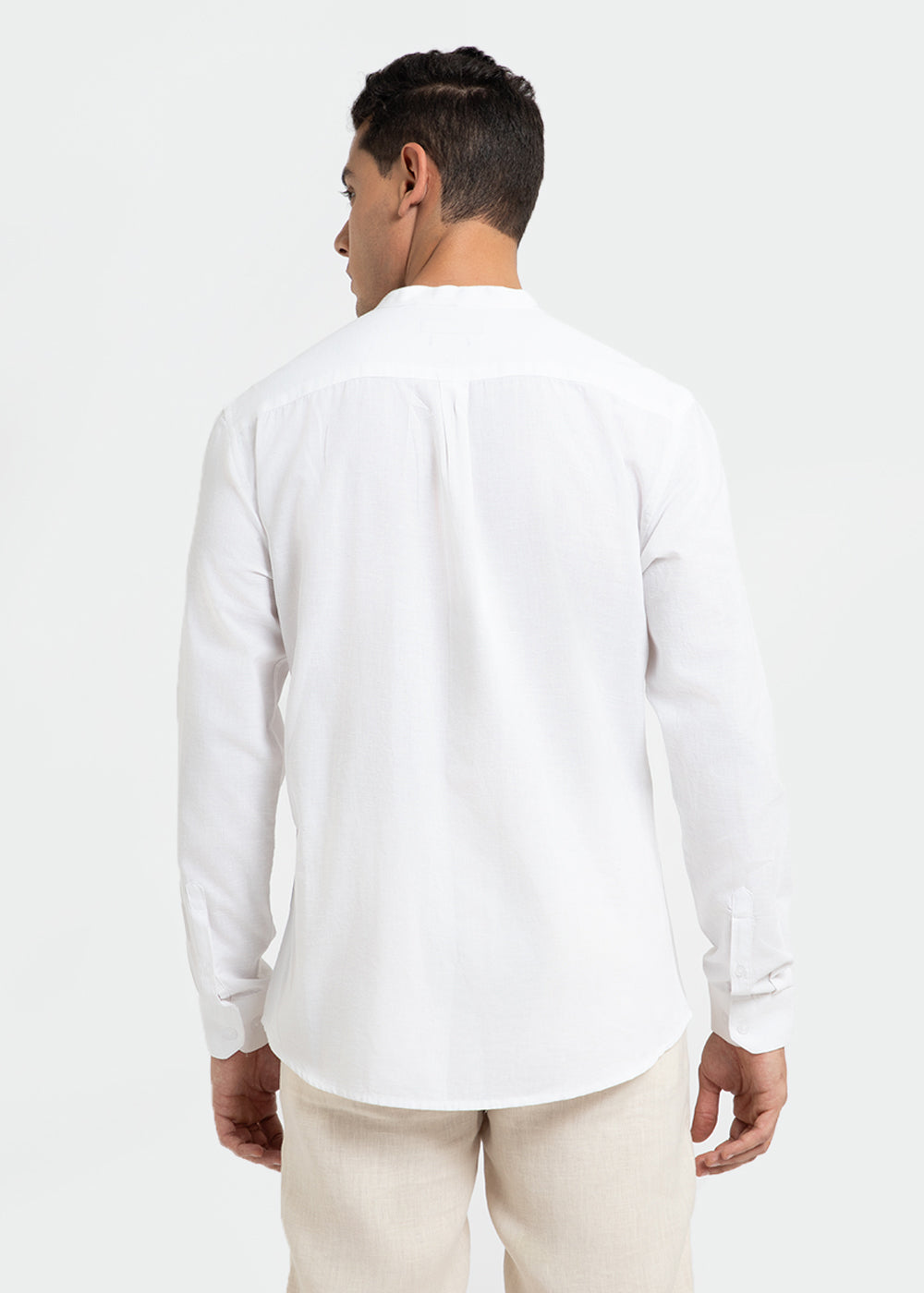 Fashion ivory white dress shirt