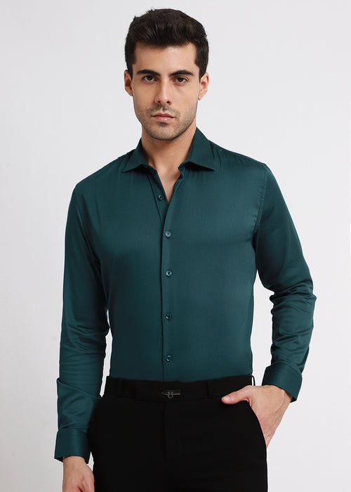 Softcrush Green Satin Shirt