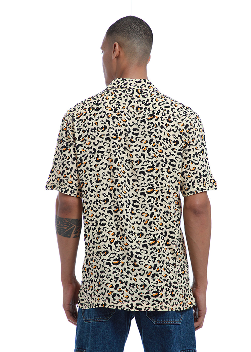 Wild Print Half sleeve shirt