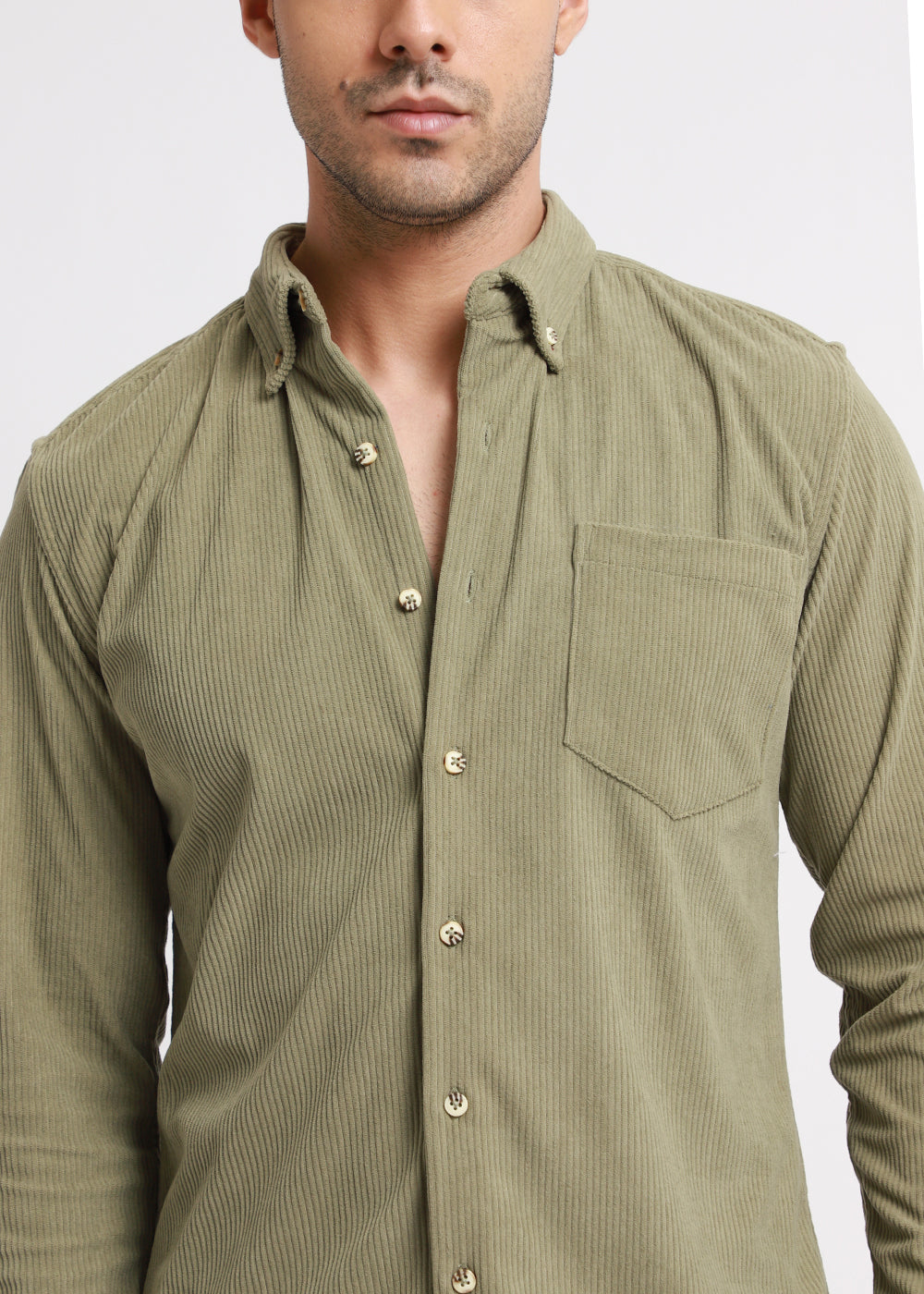 Thyme Green Corduroy Shirt