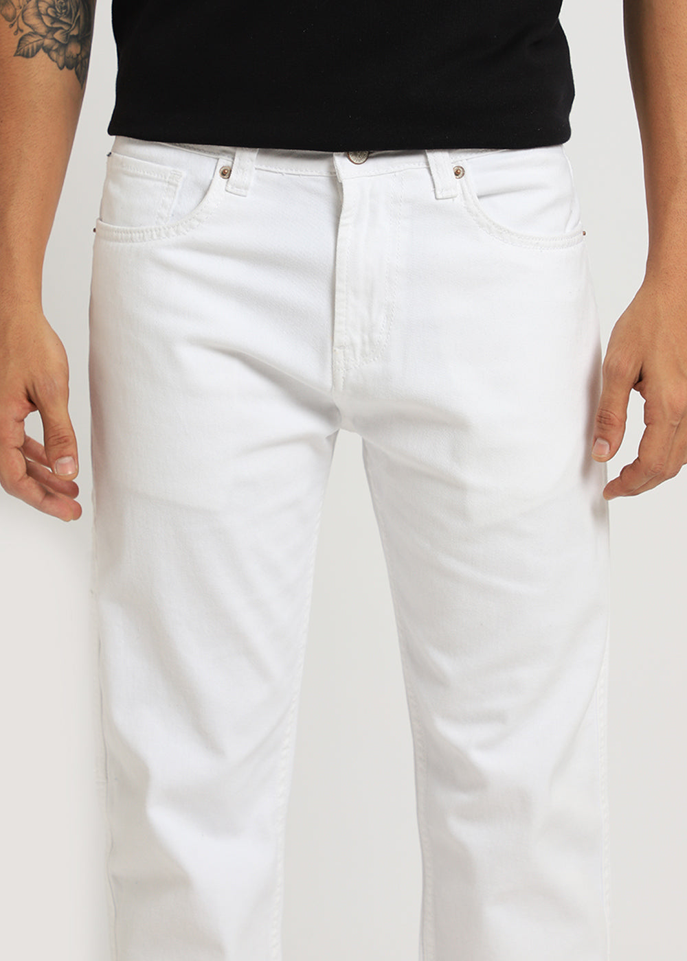 Gwen White Straight fit Jeans