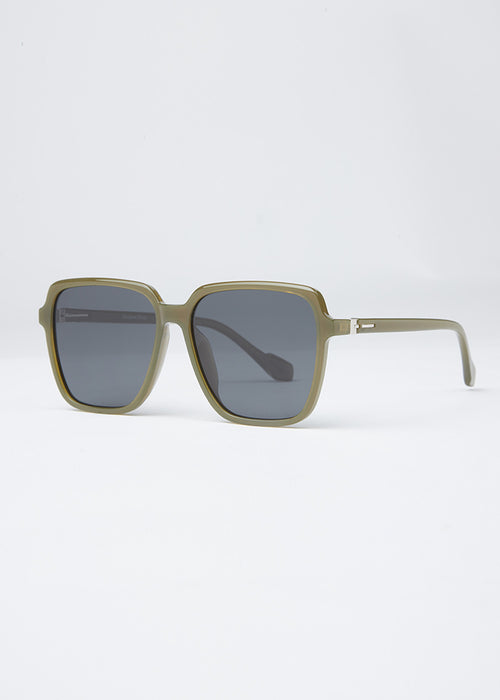 Olive Unisex Square Sunglasses