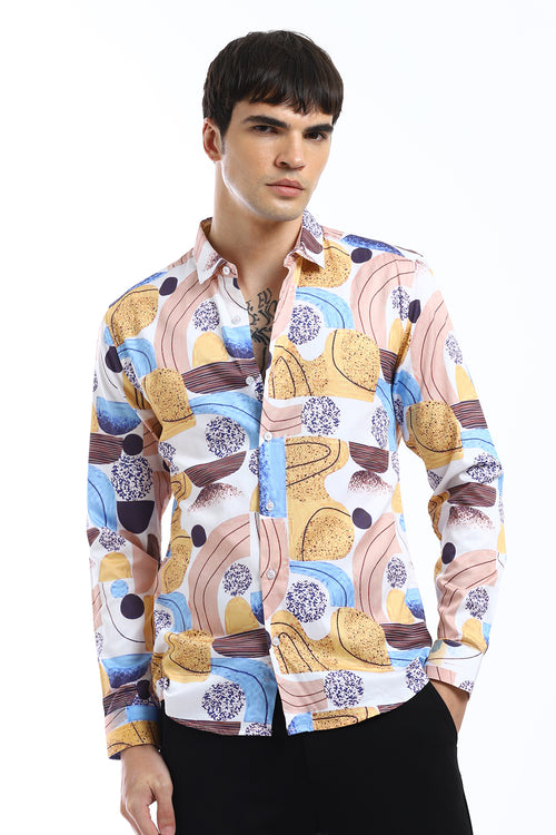 Illusive Abstract Print Shirt