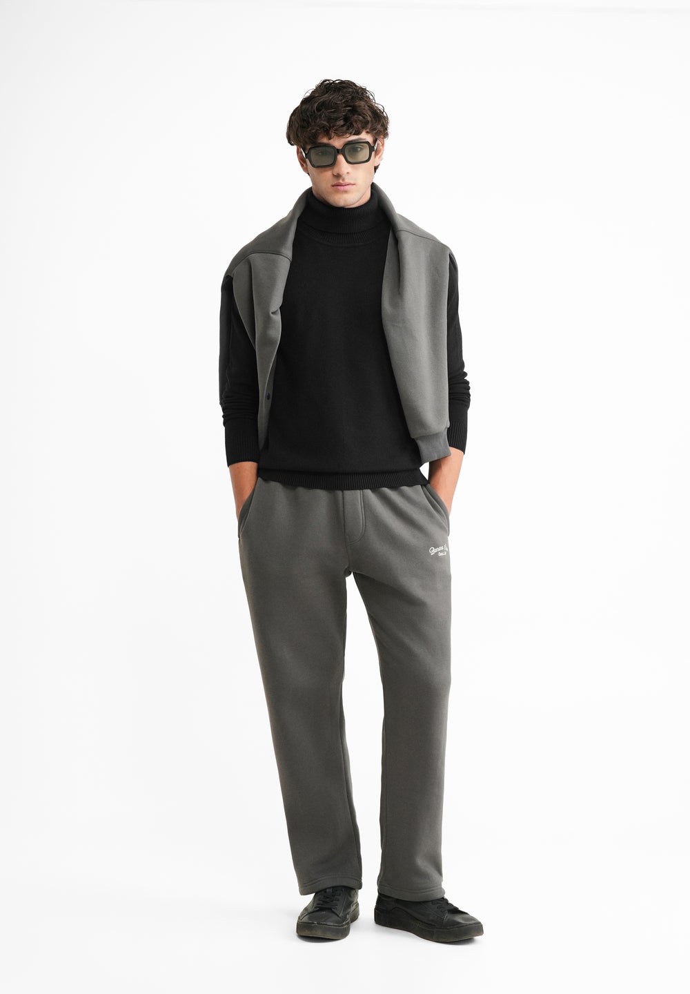 Black Turtle-Neck Sweater