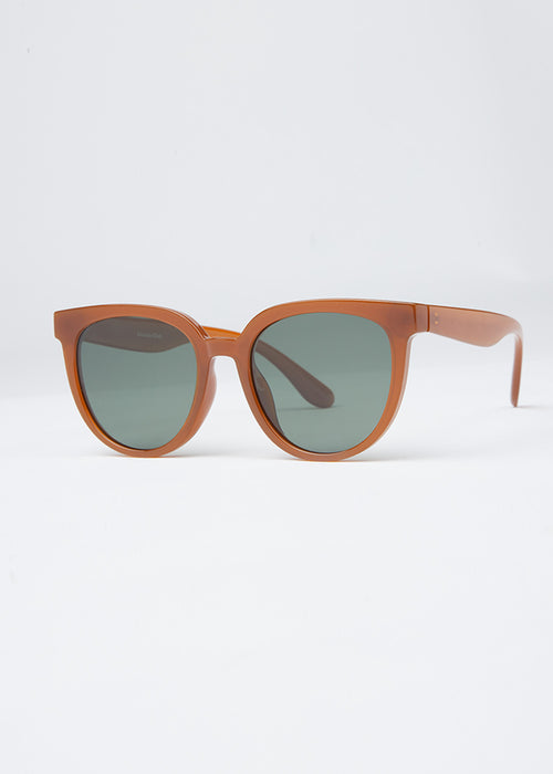 Caramel Cascade Unisex Oval Sunglasses