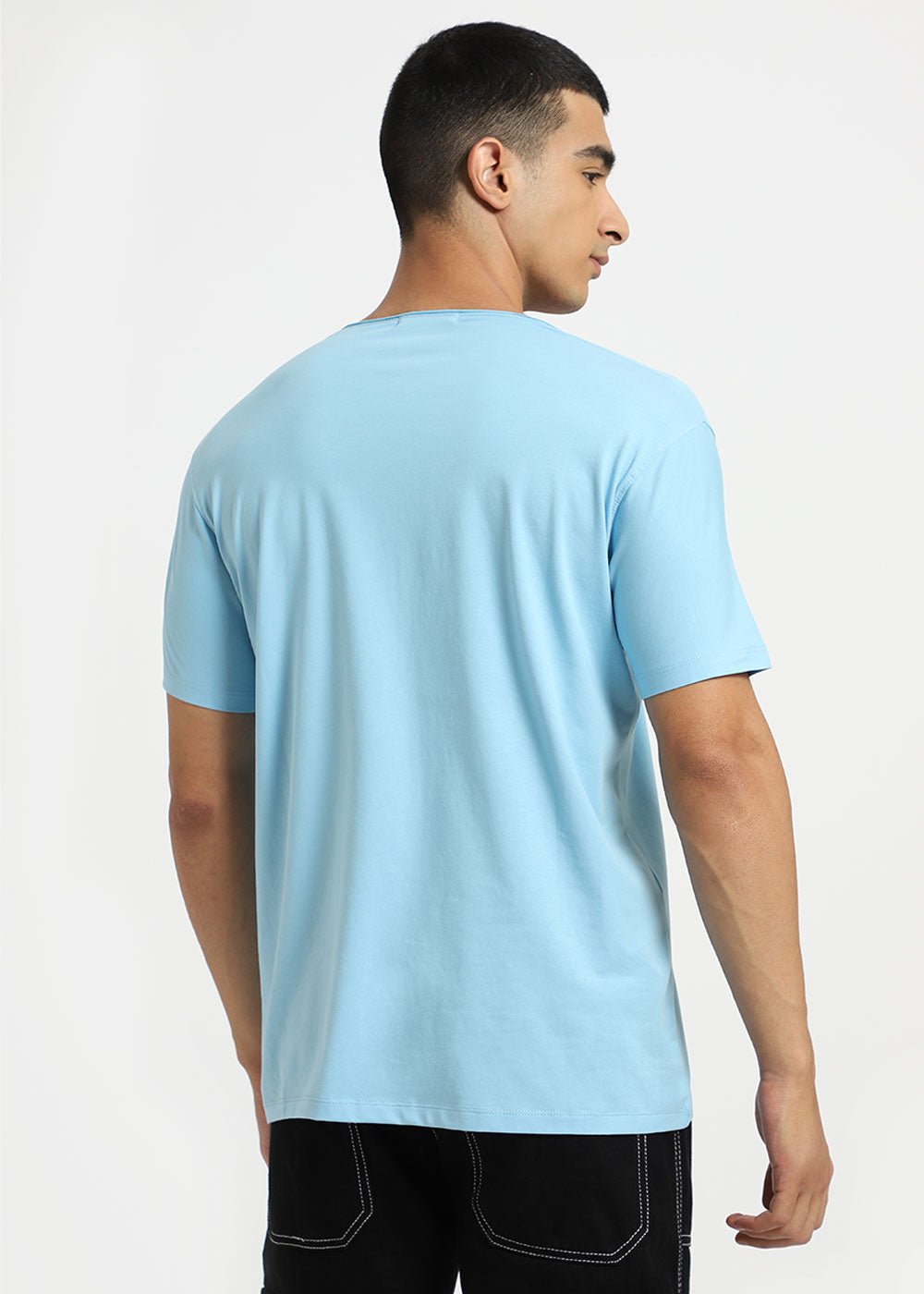 Light Blue Crew neck T-shirt