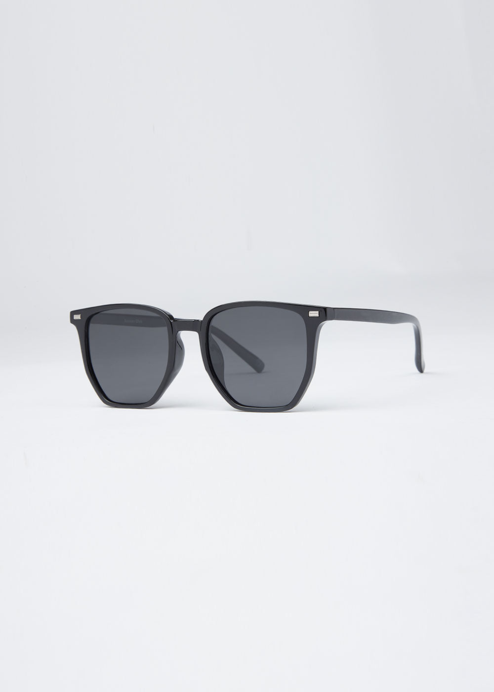 Jet Noir Unisex Square Sunglasses