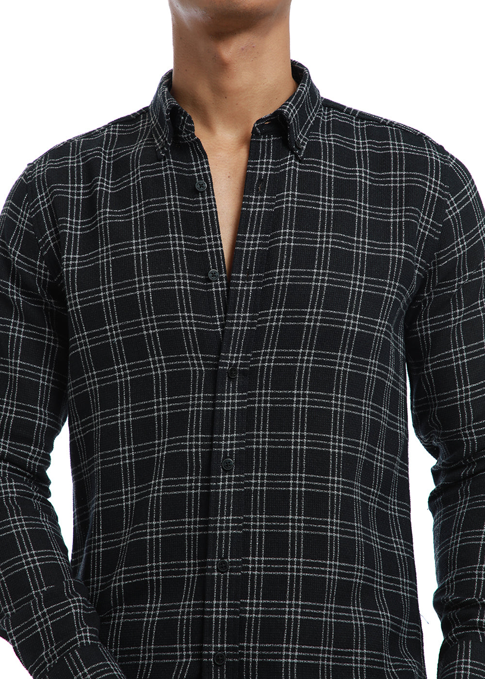 Melange Black Cannon Check shirt