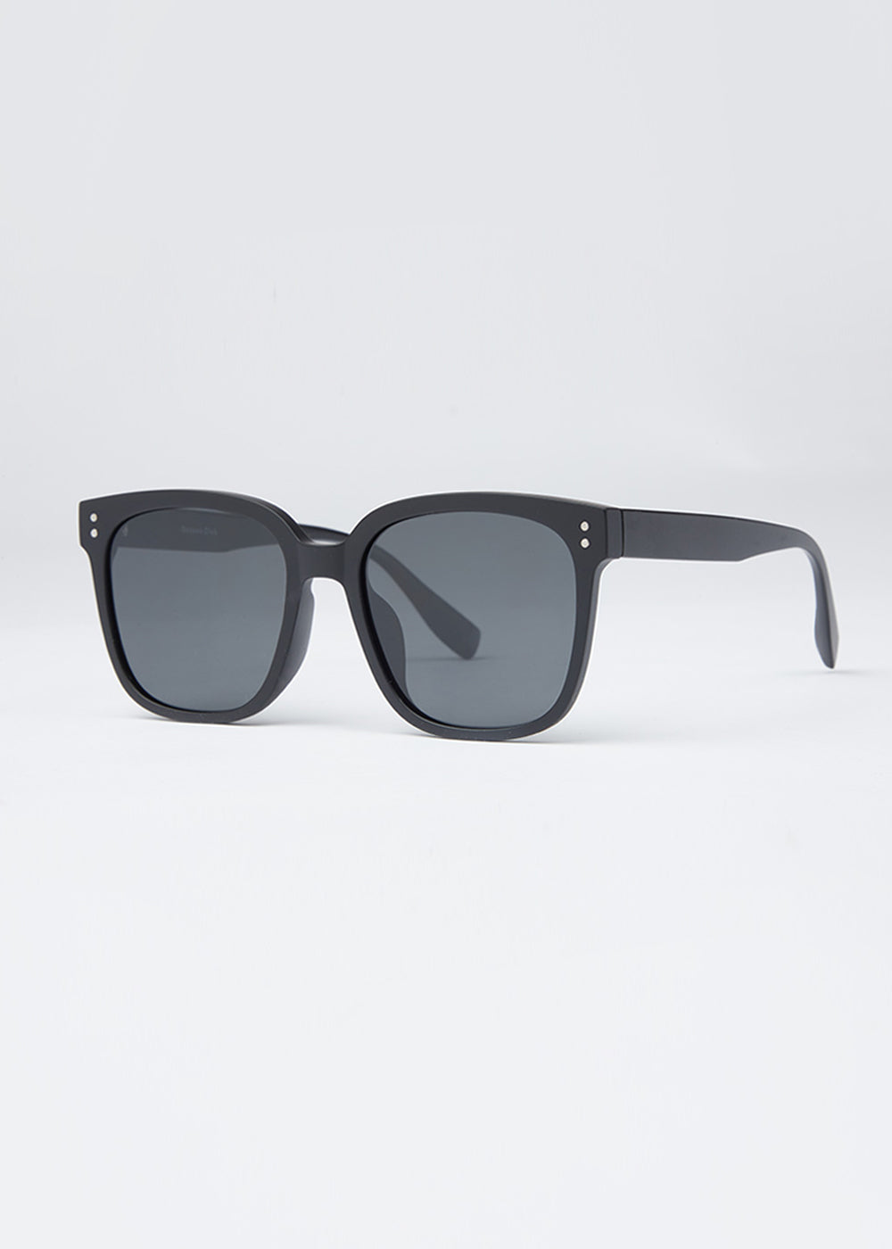 Black Unisex Square Sunglasses