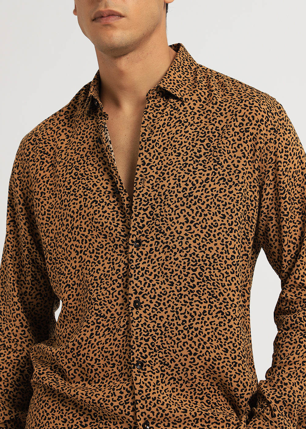 Black Panthera Print Full sleeve shirt