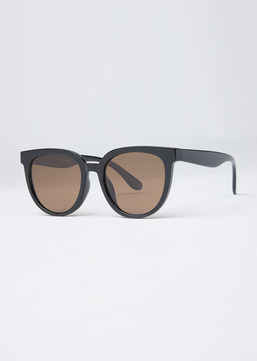 Light Brown Unisex Oval Sunglasses