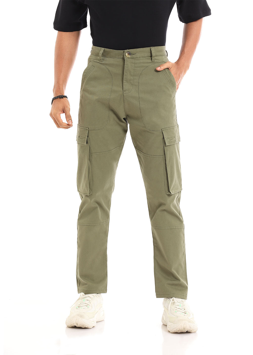 Pale Olive Green Cargo Pant