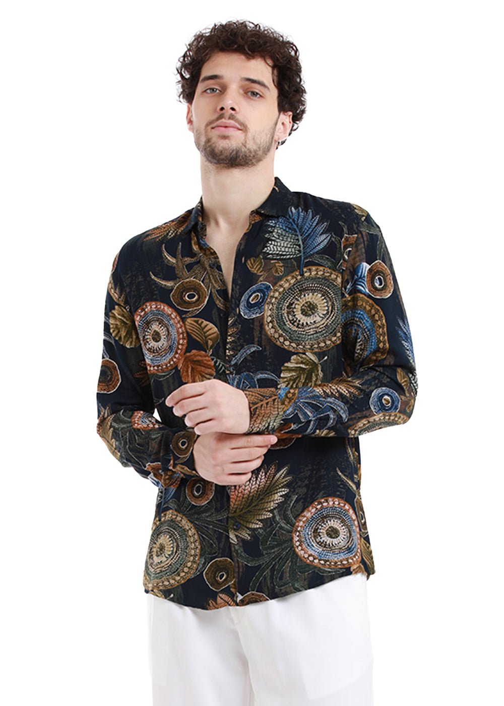 Areca Rustic Brown Feather Shirt