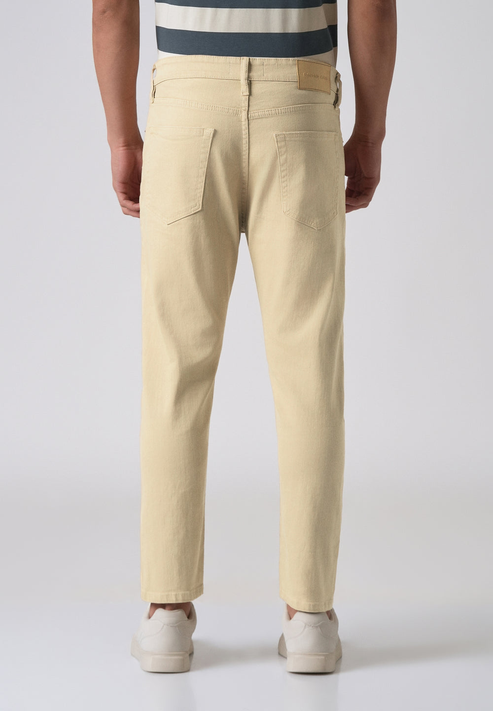 Cream Carrot Fit Denim