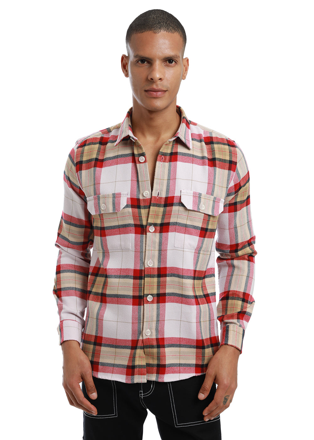 Modern Brushed Cotton Check Shirt