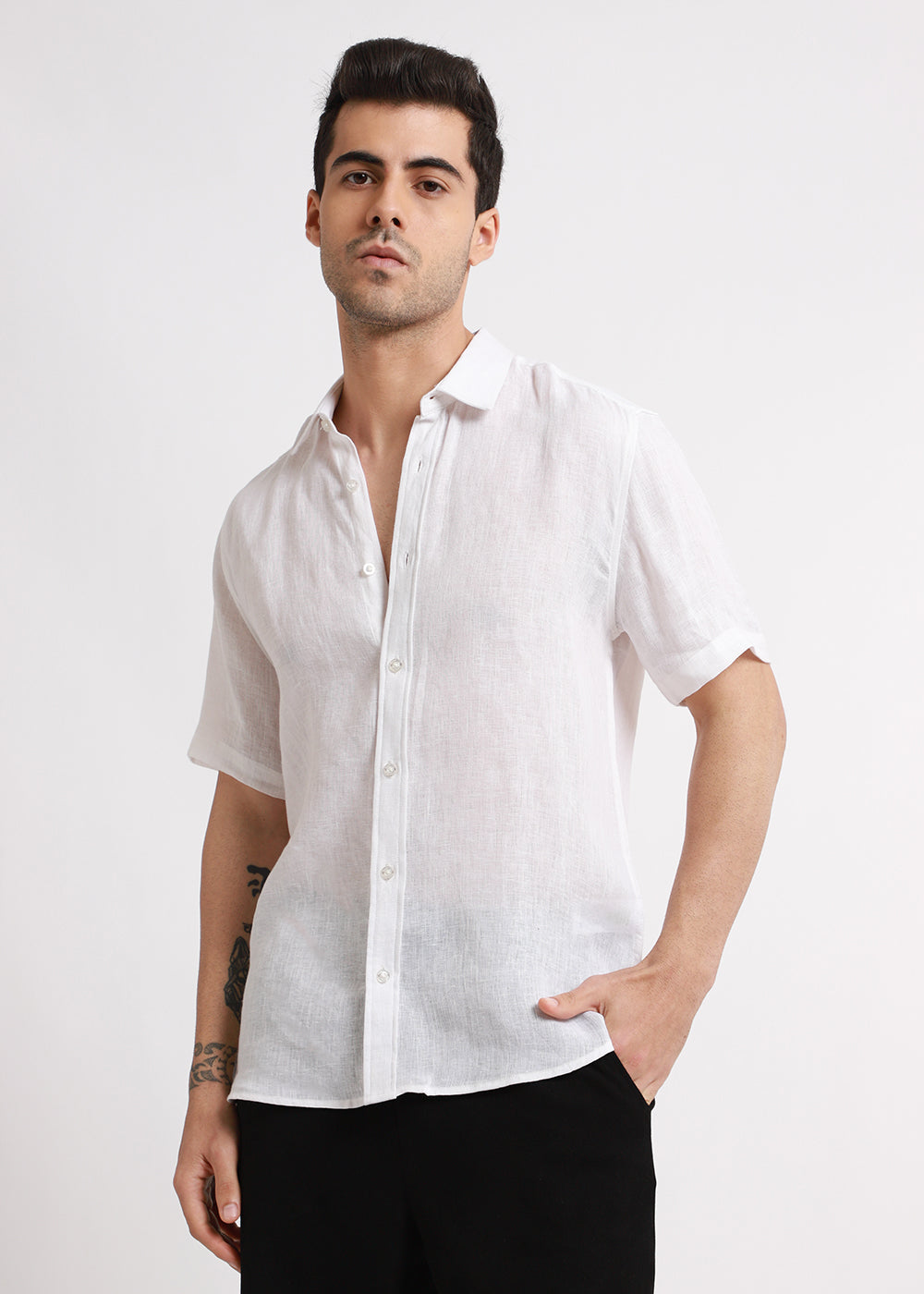 Shop Batiste White Linen shirts