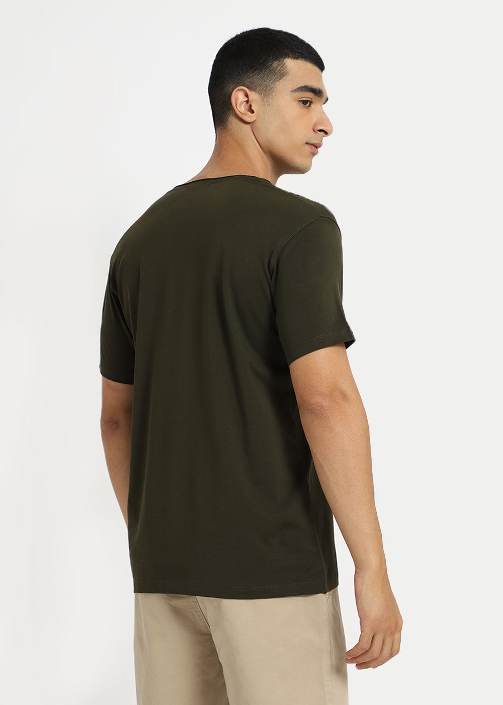 Moss Green Crew neck T-shirt