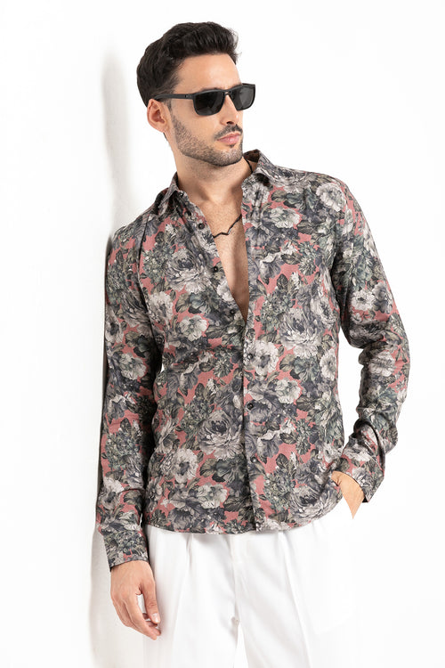 Oleander Floral Printed Shirt