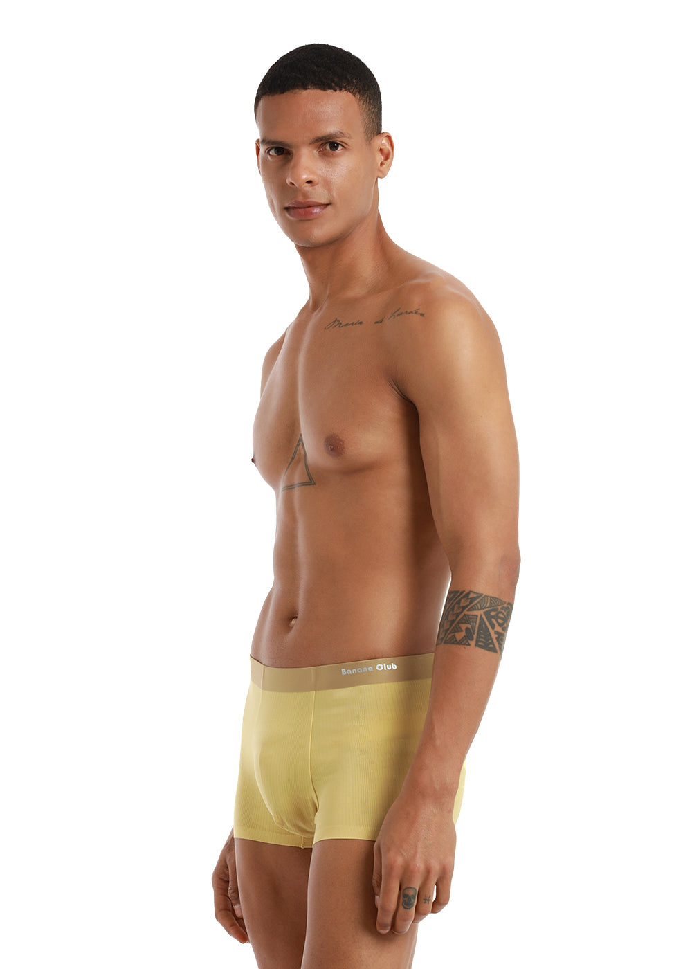 Mustard yellow low rise trunk