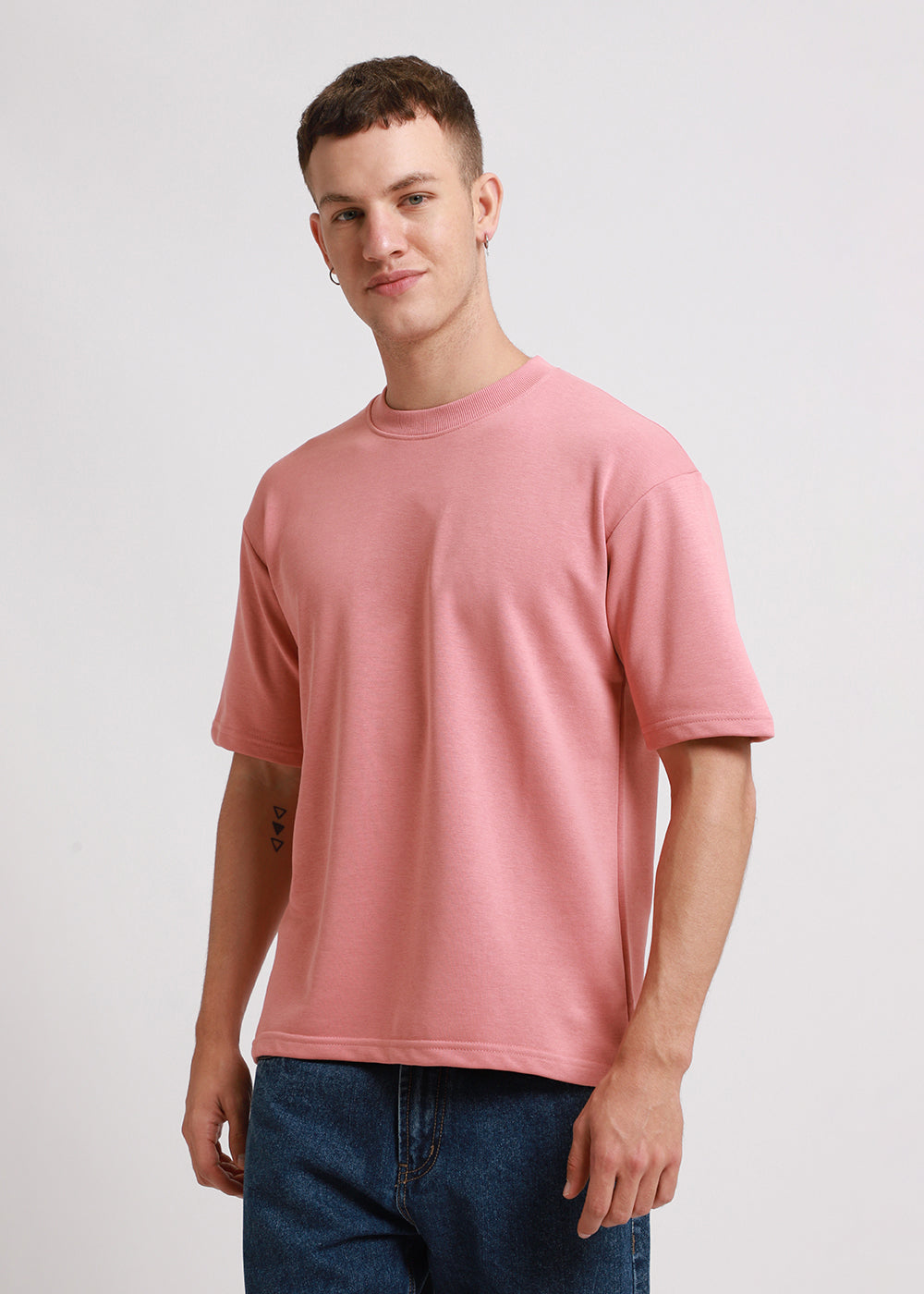 Brio Pink Oversized Basic T-shirt