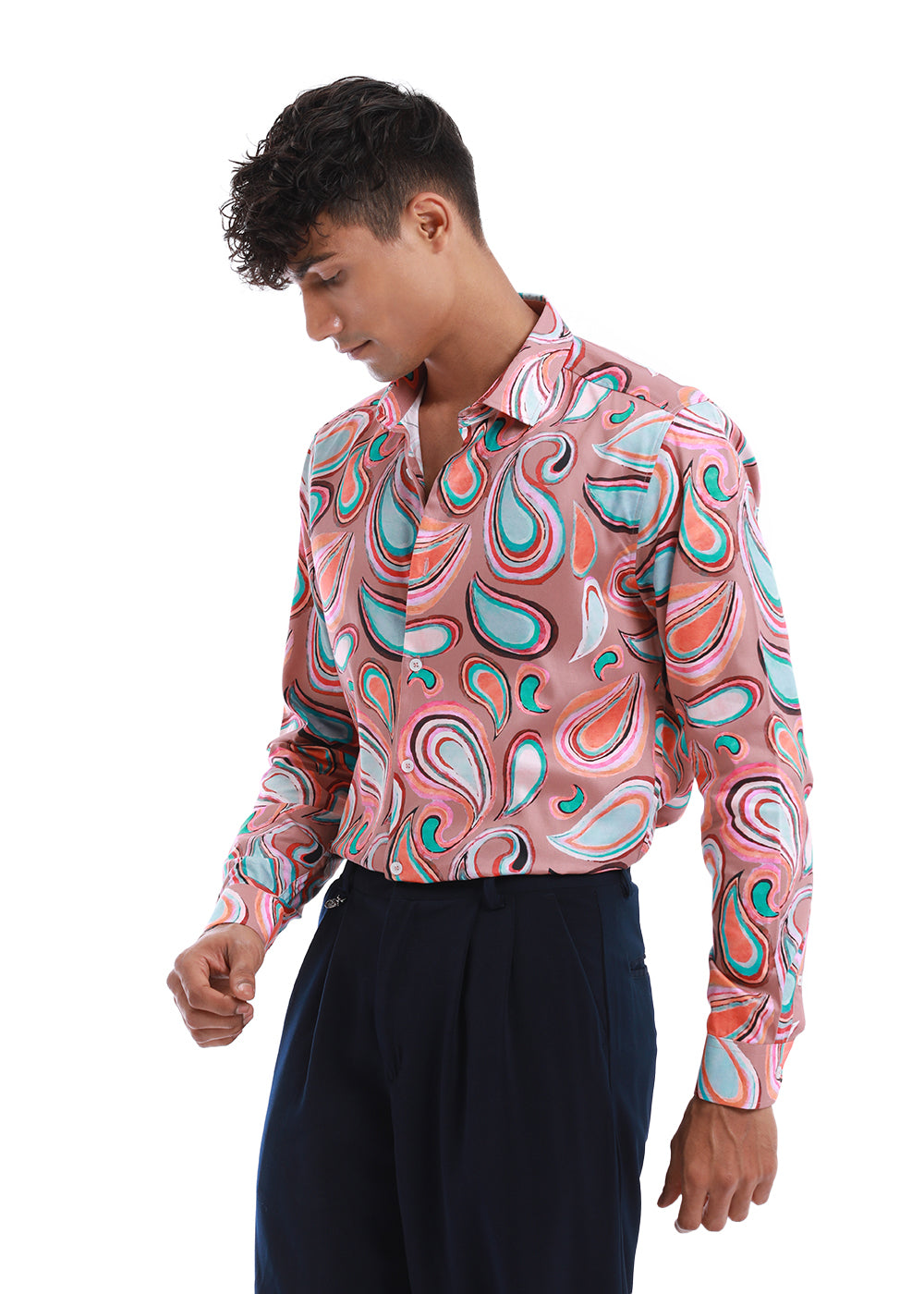 Paisley Print Cotton Shirt