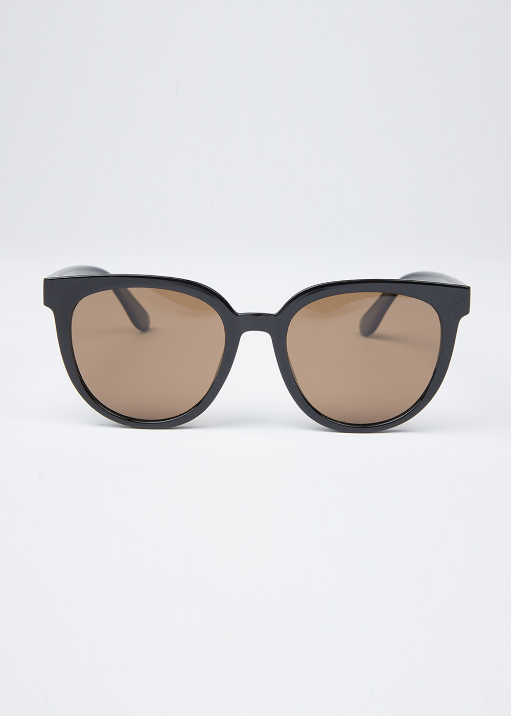 Light Brown Unisex Oval Sunglasses