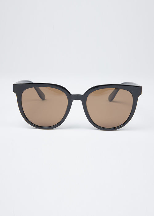 Light Brown Unisex Oval Sunglasses