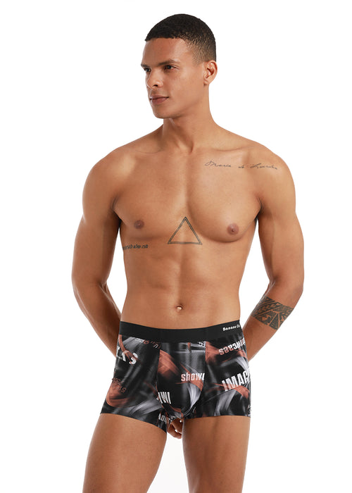 Graphic print low rise trunk