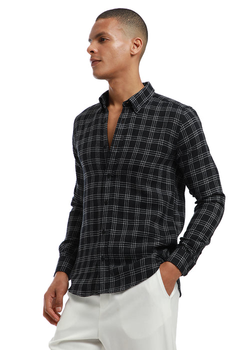 Melange Black Cannon Check shirt