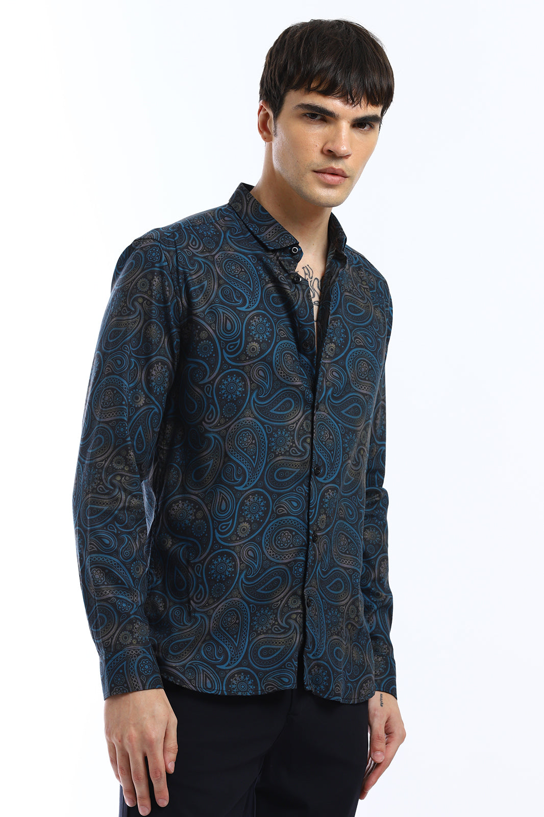 All Over Paisley Printed Full Sleeve Shirt