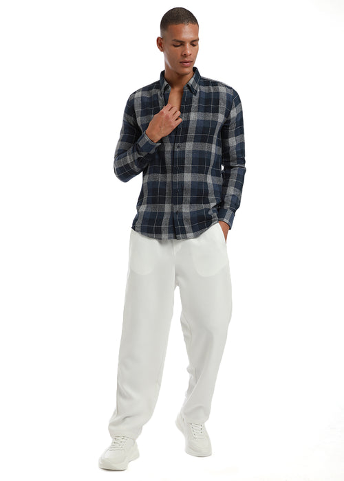 Melange Boldsquare Blue Check shirt