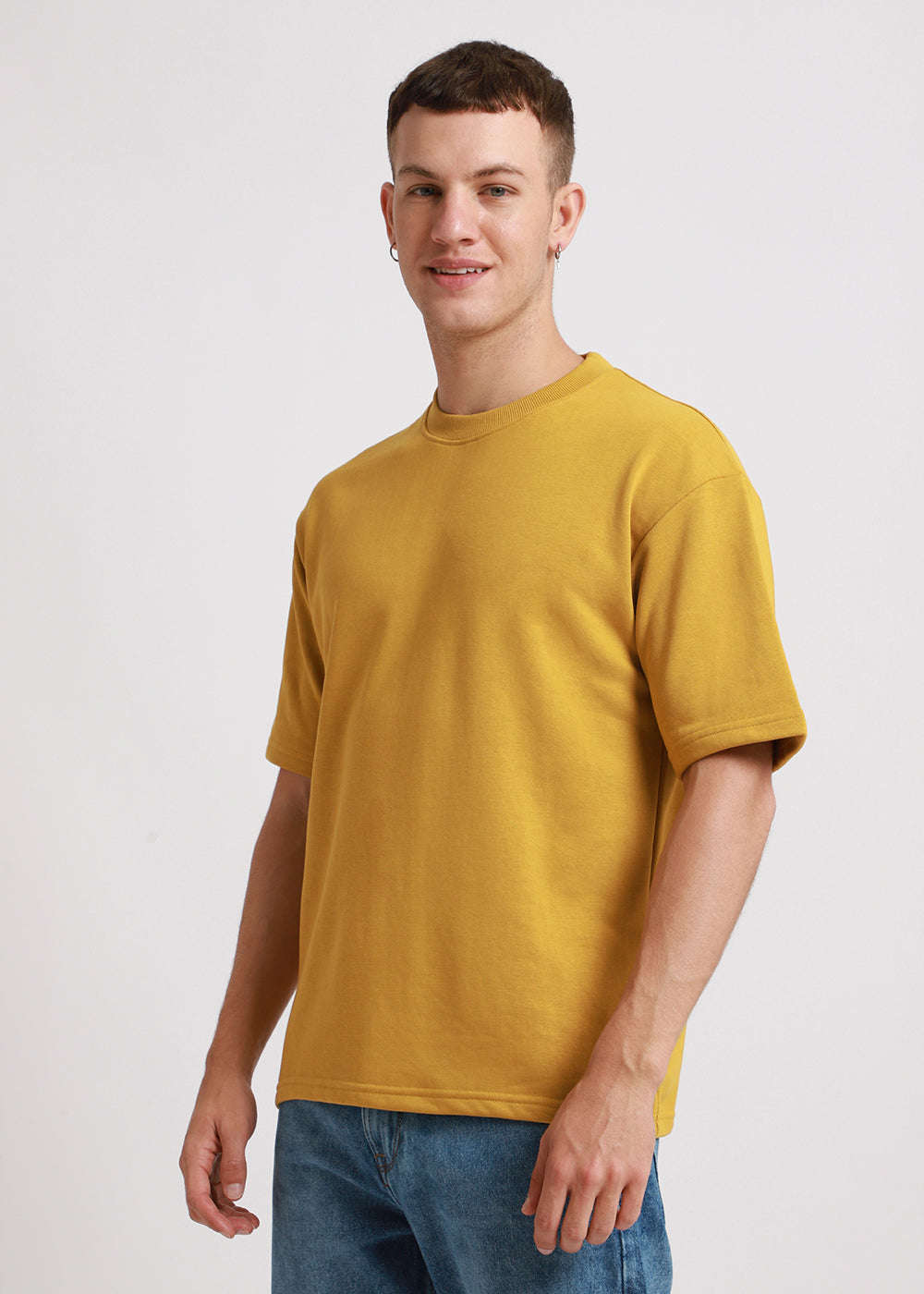 Canary Yellow Oversized Basic T-shirt