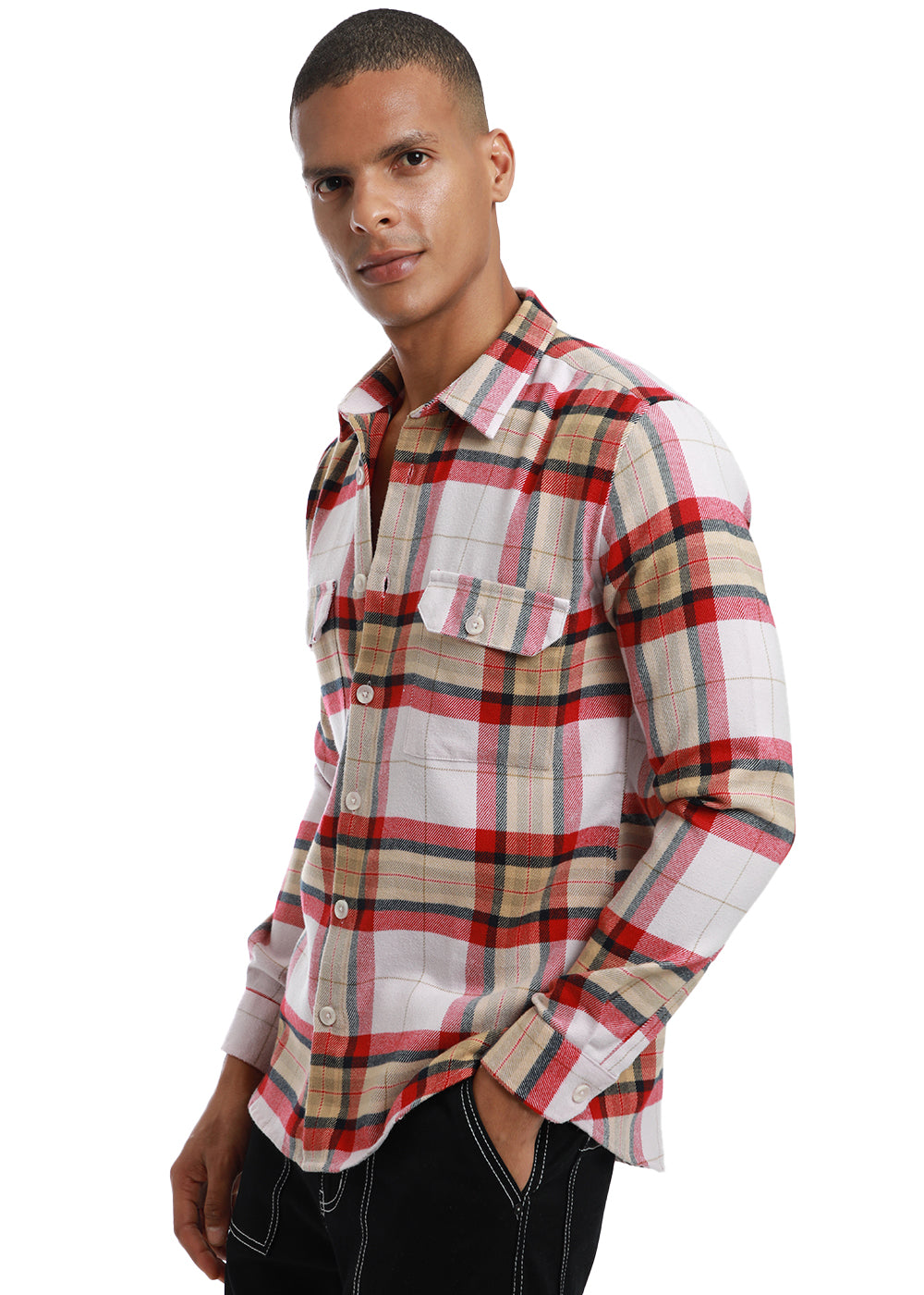 Modern Brushed Cotton Check Shirt