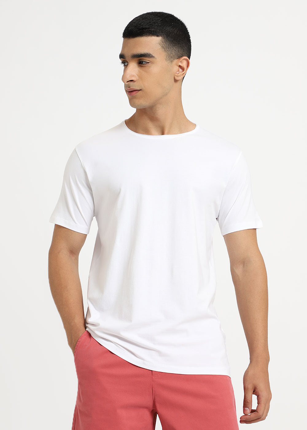 White Crew neck T-shirt