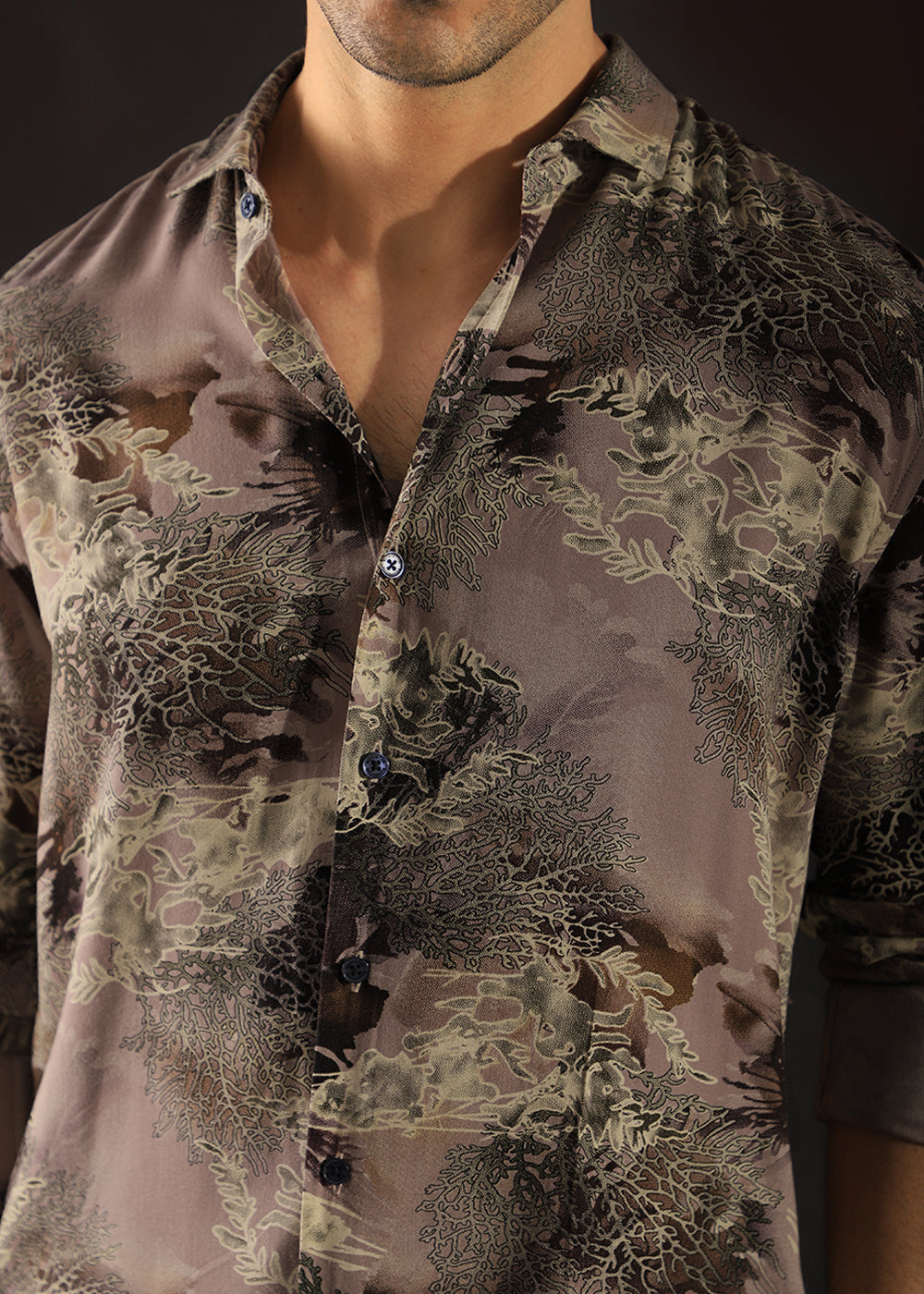 Coral Oasis Feather shirt1
